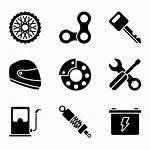 Motorcycle Icons Vector