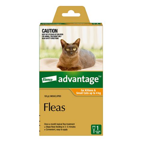 Buy Advantage For Kittens And Small Cats Up To 4kg Orange 1 Dose Online