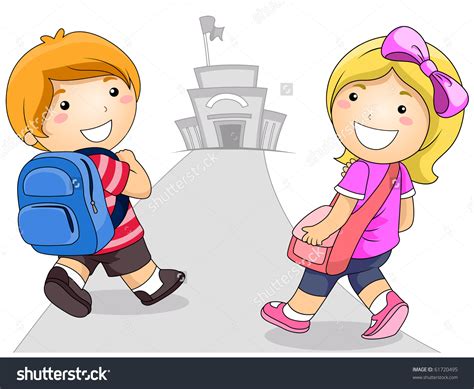 Child Going To School Clipart 4 Clipart Station