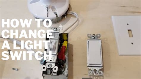 How To Change A Light Switch Youtube