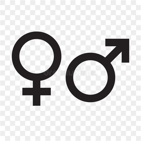 female and male gender icons vector isolated man sex symbol woman gender sign stock vector