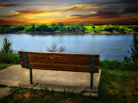 Wallpaper Sunlight Landscape Sunset Hill Lake Water Nature