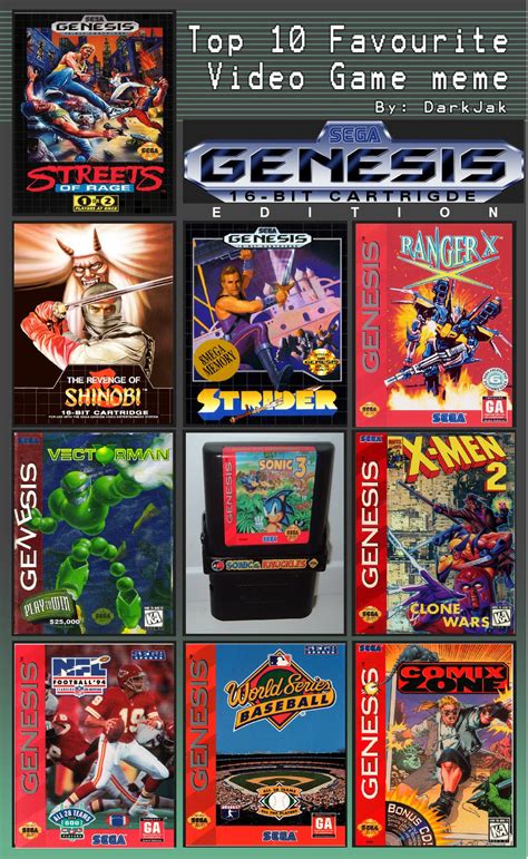 My Top 10 Sega Genesis Games Published By Sega By Jimmytwotimes2k9 On