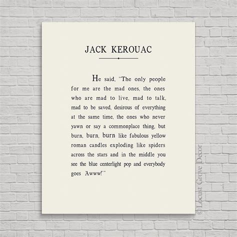 Jack Kerouac Metal Print Jack Kerouac Quote Jack Kerouac Etsy