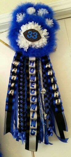 Unique Homecoming Garter Mum Paw Print Design Is Copyrighted I Ship