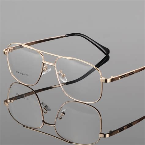 Vazrobe Gold Eye Glasses Men Eyeglasses Frame For Male Optical Lens