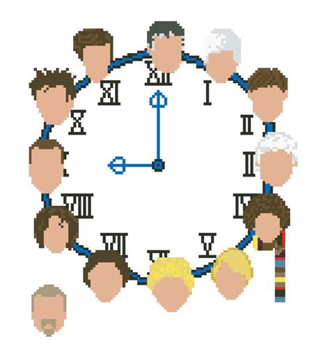 Doctor Who The 13 Faces Cross Stitch Pattern Download Etsy