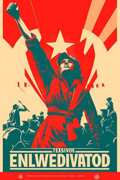 Premium Ai Image Revolution Propaganda Posters Feature Bold Impactful