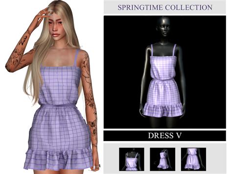 Springtime Collection Dress V The Sims 4 Catalog