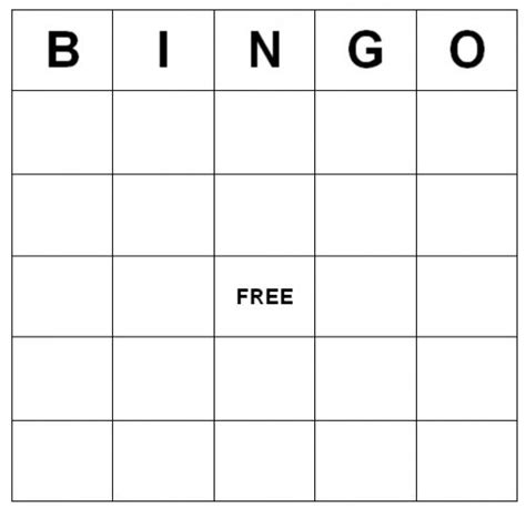 Fantastic Blank Bingo Card Template Microsoft Word Artofit