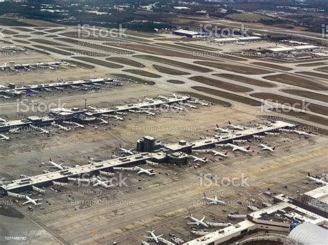 Aerial View Of Hartsfieldjackson Atlanta International Airport Stock
