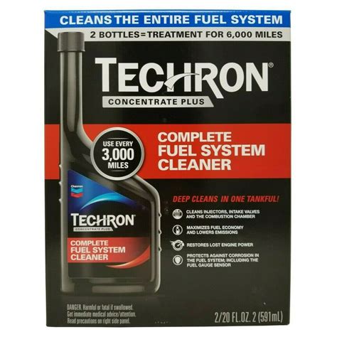 Chevron Techron Concentrate Plus Complete Fuel System Cleaner 2 Pack