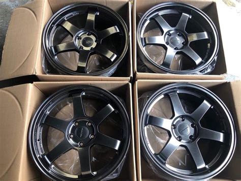 18 Rota Ikf2 Hyperblack Magwheels 5holes Pcd 114 Car Parts