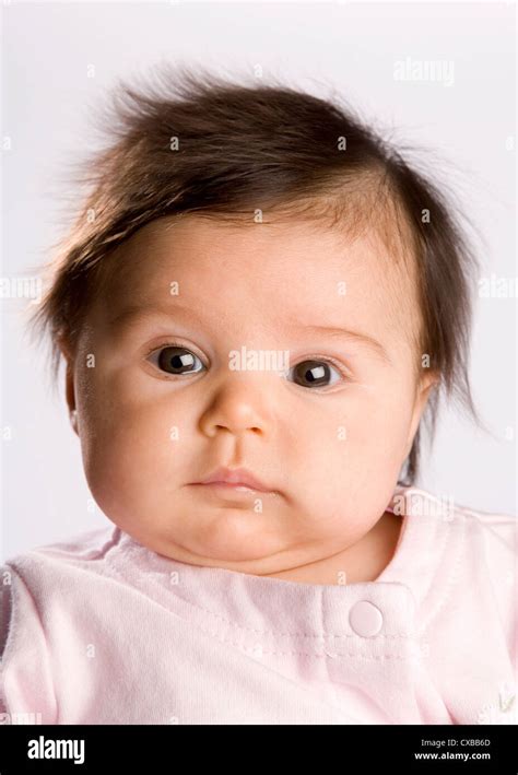 Close Up Portrait Of A Newborn Baby Stock Photo Alamy