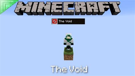 Jak Si Udělat Void Testovací Svět 18 Minecraft Youtube