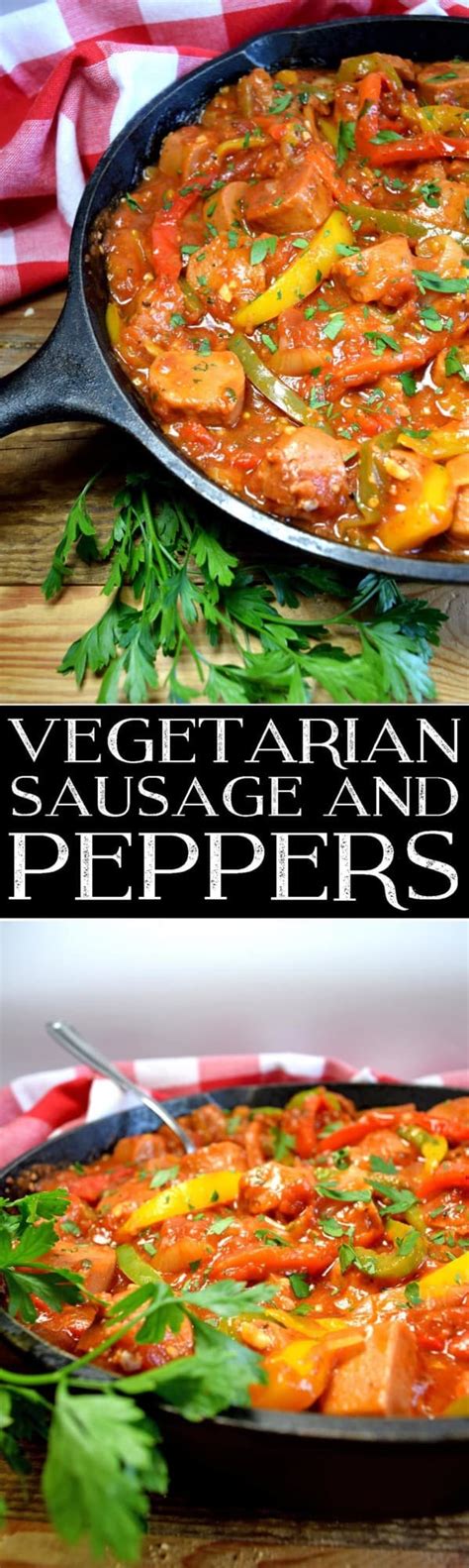 Have you been thinking about going vegan? Vegetarian Sausage and Peppers - Lord Byron's Kitchen