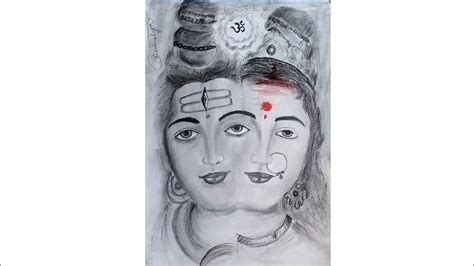 Mahadev Parvati Mata Drawing Shiv Parvati Shading Shiv Parvati