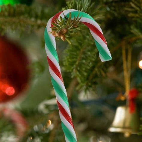 10x Large Plastic Candy Cane Christmas Tree Hanging Decor Xmas Prop