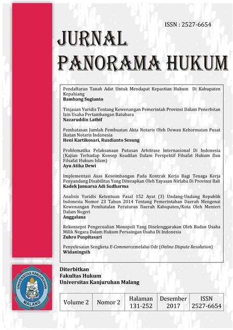 Archives Jurnal Panorama Hukum