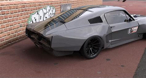 The 1969 gt350s and gt500s were largely styling modifications to a stock mustang. Widebody 1967 Ford Mustang Shelby GT500 by tuningblog