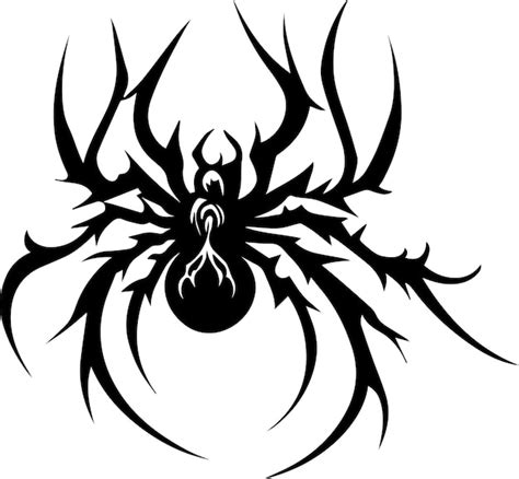 Premium Vector Spider Tattoo Vector Illustration