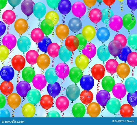 Colorful Party Balloons Background Stock Photo Image 1688872
