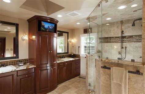 One way to get more room is to purchase one of the top 10 best bathroom storage. Master Bathroom w/ Extra Large Shower - Saratoga, CA ...