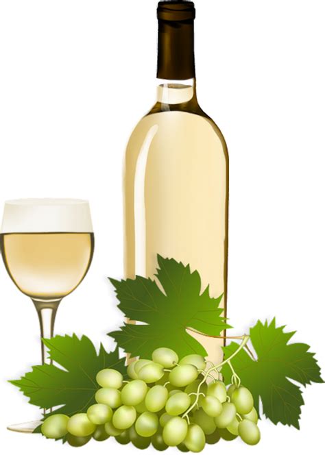 Tube Boisson Vin Blanc Png Raisin White Wine Clipart