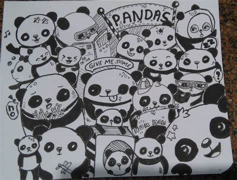 Panda Fever Doodle Drawings Doodle Art Designs Pic Candle