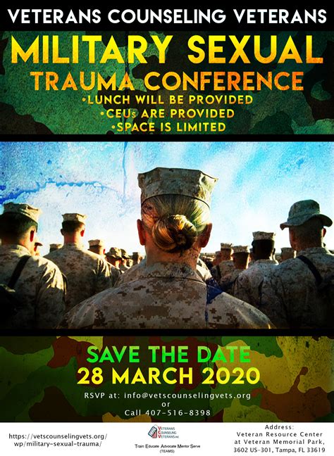 Military Sexual Trauma Conference Mar Tampa Florida Veterans