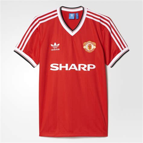 Manchester United Fc 1984 Adidas Originals Home Jersey Football Shirt