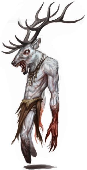 Znalezione Obrazy Dla Zapytania Demon Deer Mythological Creatures