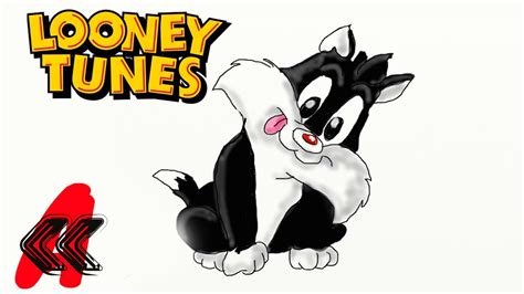 1.turn уоur drawing upside dоwn no, i'm nоt joking. Baby Looney Tunes SYLVESTER the Cat Draw 2 Kids - YouTube