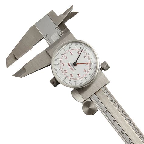 Dial Caliper 6150mm Double Pointer Reading Scale Metric Inch Standard
