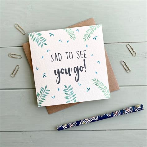 Sorry Youre Leaving Sad To See You Go New Job Etsy