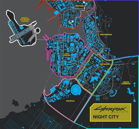 Night City Map Known So Far Compared To Witcher 3 Rcyberpunkgame