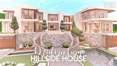 K Modern Hillside Mansion Bloxburg Build Design Your Dream House Hot Sex Picture