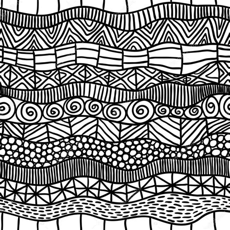 Abstract Black And White Ethnic Seamless Pattern Abstract Black And