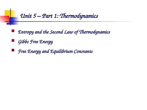 Ppt Unit 5 Part 1 Thermodynamics Dokumentips