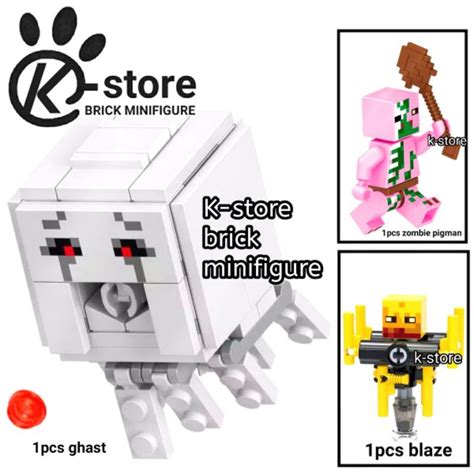 Jual Lego Minecraft Mine Craft Ghast Blaze Zombie Pigman Zombie Pig