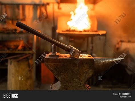 Hammer Anvil Forge On Image And Photo Free Trial Bigstock