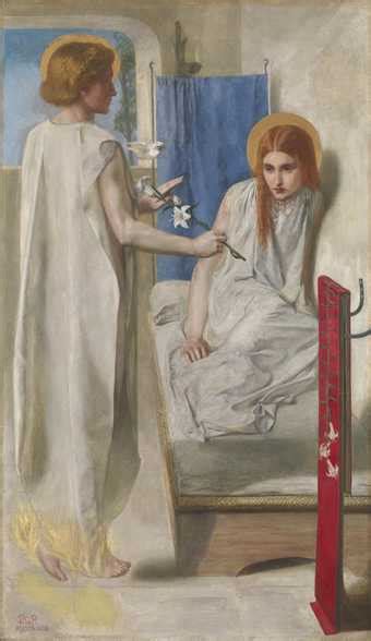 ‘the girlhood of mary virgin dante gabriel rossetti 1848 9 tate