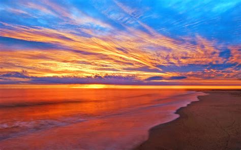 Download Beach Sunset Cancun Mexico Wallpapertip