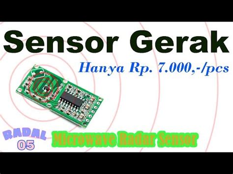 Sensor Gerak Rcwl Doppler Radar Motion Sensor Youtube