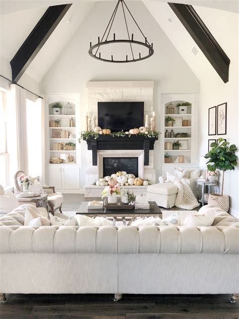 In the 1980s, the frills of laura ashley, plush furnishings. Welcoming Fall Home Tour-Rustic Chic Style (With images ...
