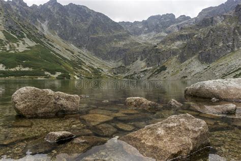 Black Pond Gasienicowy Beautiful Clean Mountain Lake Tatra Mountains