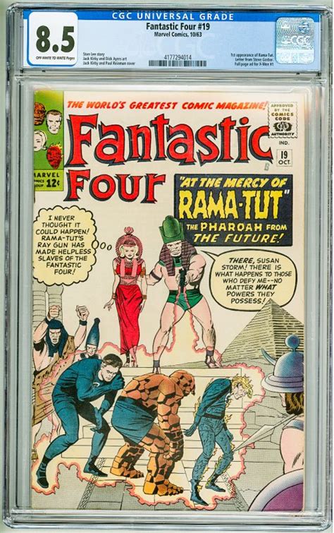 Fantastic Four 19 1963 Cgc 85 Oww Pages 1st Appearance Of Rama