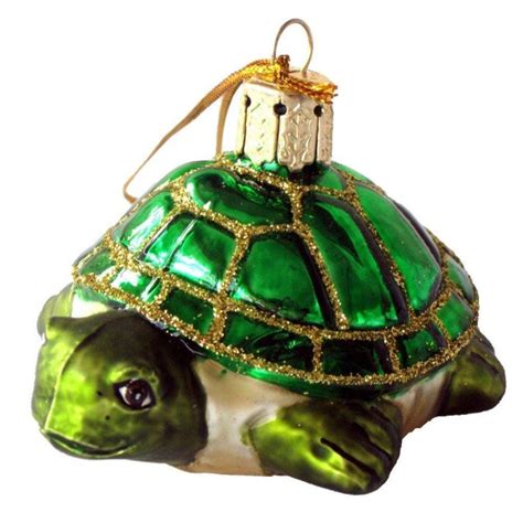 Blown Glass Turtle Christmas Ornament Glass Christmas Ornaments