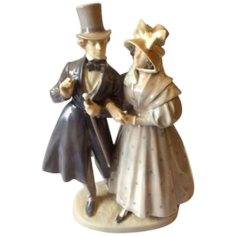 Royal Copenhagen Figurine Victorian Couple 1593 For Sale At 1stdibs
