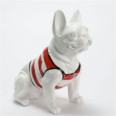 A french bulldog is the smallest of the bulldog breed. French Bulldog Ornaments | Red, White or Gold & Silver ...